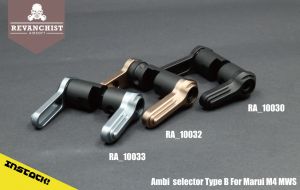 Revanchist Ambi Selector Type B For Marui M4 / AR MWS ( Black / Tan / Grey )