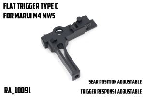 Revanchist Flat Trigger Type C For Marui TM M4 MWS GBBR