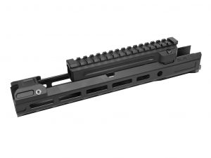SLR Airsoftworks 11.2” Light M-LOK EXT Extended Handguard Rail for Tokyo Marui TM AKM GBBR ( Black ) ( by DYTAC )