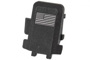 Top Shooter CNC USA Flag Style Slide Back Plate Cover For SIG AIR / VFC P320 M17 M18 GBBP ( Black )