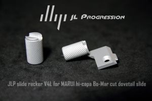 JLP V4L ( Left Side ) Slide Racker Kit for Tokyo Marui Hi-Capa ( For Original / Bo-Mar Cut Slide ) ( 12mm & 14mm Twister Handle )