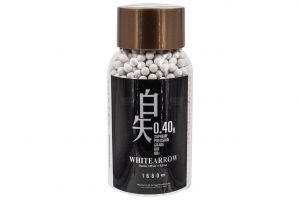 VFC White Arrow BIO 0.40g 6mm BBs Bullets ( 1 Bottle Pack ) 