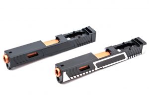 Volante Airsoft T Style G19 RMR Slide Set for Marui TM G Series 19 Model GBBP ( JW Style )
