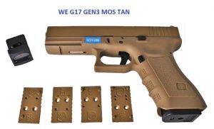WE Model 17 Gen3 MOS GBB Pistol ( Tan )