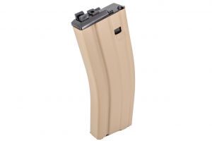 WE SCAR-L / PDW / M4 / L85 GBB 30Rds GBB Magazine ( Tan ) ( Open Chamber System ) ( Version 2 )