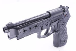 WE M9A1 Hex Cut GBB Airsoft Pistol Black