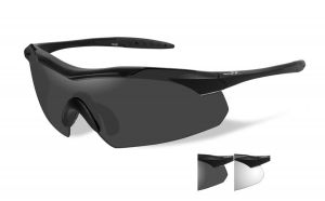 WILEY X Vapor Grey/Clear/Matte Black Frame Shooting Glasses