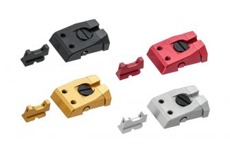 5KU CNC Aluminum Fiber Front & Rear Sight Set For KJ Shadow 2 GBBP Series 