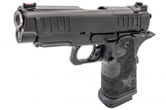 ARMY R612 Staccato C2 2011 Style Star Stippling Grip Ver. Hi-Capa GBB Pistol Airsoft ( Black )