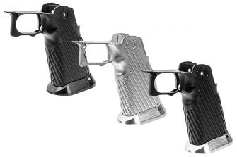 Bomber CNC Aluminium INF Style Grip ( Type D ) For Marui TM Hi-Capa ...