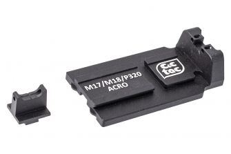 C&C Tac ACRO Adapter Plate Mount Sight Set For SIG / VFC P320 M17 M18 GBBP Series