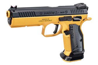 CL Project Custom ASG KJ Shadow 2 Single Action GBB Pistol Airsoft ( CNC Ver. ) ( Gold Black Limited Edition )