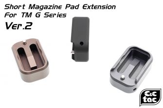C&C Tac TT Style CNC Aluminum Short Magazine Pad Extension Ver.2 for TM / WE G Series ( G Model )