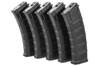 D-Day / Arcturus DMag For AK74 30 / 135 Rounds Variable Capacity EMM AEG Magazine ( 5 Pcs / Set M Style )