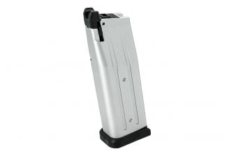 EMG Staccato Licensed CNC Aluminum Staccato CS 24 Rounds High Flow Version Gas Magazine ( 125mm ) ( by SAVIA ) 