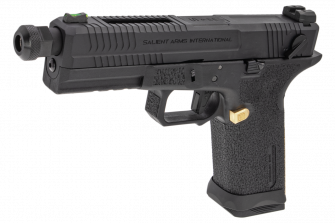 EMG SAI BLU Model 17 Standard GBB Pistol Airsoft ( Full Auto / Aluminum /  Green Gas Type ) ( Black & Gold ) #SA-BL0150