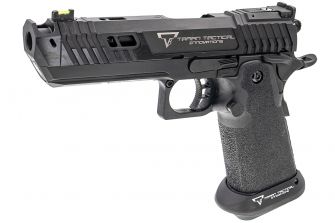 EMG TTI Licensed JW4 2011 Pit Viper Hi-Capa GBB Pistol Airsoft ( Black  Version ) ( by AW Custom / Standard / Gas / TT-PV0101 ) ( Licensed by Taran  Tactical Innovations ) ( John Wick )