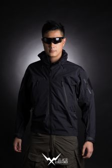 Surplus Mens Windbreaker Hooded Jacket with Fleece Lining