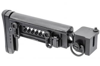 5KU PT-5 Style Side Folding Stock For Marui TM AKM GBB Series ( Black )