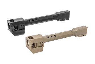 GUNDAY Aluminum Type F Outer Barrel With Compensator For SIG AIR / VFC P320 M17 GBBP