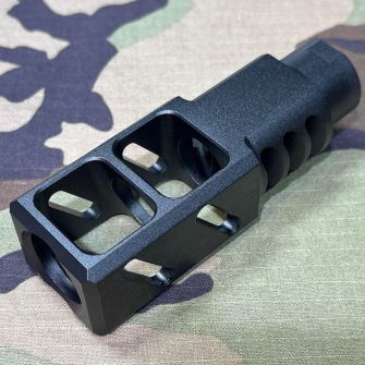 ITP SAIGA-12 / AK Style Airsoft Compensator For M24 CW Adapter Type