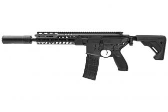 Arron Smith Custom Made L01T CAG 10.75" MWS GBB Rifle Airsoft with Barrel Extension / Dummy Suppressor ( Limited Edition )