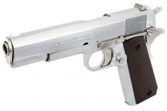 Metal Gear 1/2 Toy Model 1911 A1 ( Silver ) ( Dummy ) ( by Alloy Empire ) ( 1:2.05 )