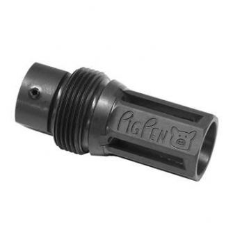 EMG Noveske Licensed Pig Pen 14mm CCW Steel Flash Hider ( QPQ Black ) 