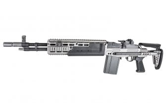 RA-TECH Custom WE M14 EBR MOD0 Level 3 GBB Rifle Airsoft ( Short Barrel Version ) ( Cerakote Titanium ) ( Limited Edition )