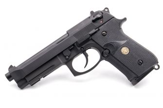 Mystery 92FS 6mm BB Gas Airsoft Pistol P.BERETTA ( Full Marking / Black )