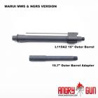 Angry Gun L119A2 10" & 15.7" Outer Barrel Set For Marui TM M4 MWS GBB Series / Marui Next Gen EBB Series