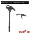 Angry Gun L119A2 Charging Handle Latch GBB Version ( Black )