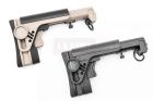 5KU PT-3 AK Telescopic Side Foldable Buttstock Stock for CYMA GHK LCT Series ( Black / Tan )