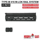 Angry Gun Type M 416 M-LOK Handguard Rail System for UMAREX / VFC HK416 Ver. or Marui TM 416 NGRS Ver. ( 9" / 13.5" )