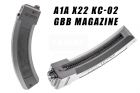A1A X22 10/22 KC02 35 Rds GBB Magazine for KJ KC-02 GBBR ( Black ) ( KC02 Long Mag )