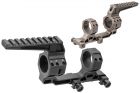 Artisan BO Style 1.7" Height 30mm Modular Mount With One Accessory Ring Cap for Mil-Spec 1913 Rail System ( Black / DE )