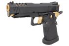 Armorer Works AW HX2711 Hi-Capa 4.3 GBB Pistol ( Black and Gold )