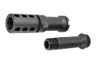 BBT Steel Extend Short Type Outer Barrel with Flash Hider for VFC M249 GBB