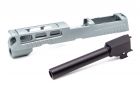 Bomber CNC Aluminum PRO-CUT ( 4.7 inch ) Slide Kit for SIG / VFC P320 M17 GBB Series ( Stainless Grey )