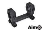 AIM-O M10 QD-L 1 Inch to 30mm Ring with Leveler ( BK )