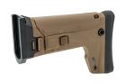 C&C Tac Adjustable Folding Stock For Cybergun GM FN HERSTAL SCAR L MK2 GBBR ( ACR Style ) ( Tan )
