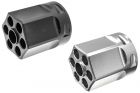 CL Project 6061 Aircraft Aluminum CNC Hexagon Cylinder For ASG Dan Wesson 715 Co2 Airsoft Revolver ( Black / Silver )