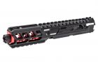 CTM TAC Fuku-2 CNC Aluminum Cut Out Upper Set Long Type for Action Army AAP01 GBB Pistol Series ( AAP-01 ) ( Black & Red )