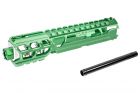 CTM TAC Fuku-2 CNC Aluminum Cut Out Upper Set Short Type for Action Army AAP01 GBB Pistol Series ( AAP-01 ) ( Green )