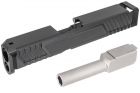 Detonator John Wick TT Style Mdel G26 Aluminum Slide for Marui TM G26 Gen3 GBB Series ( Black )