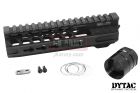DYTAC 7" Solo Lite Keymod Rail - Black ( Systema PTW Profile 1-1/4" / 18 )