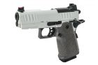 EMG Staccato Licensed CS 2011 Master Grip Hi-Capa GBB Pistol Airsoft ( by SAVIA ) ( White )