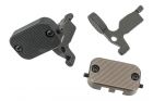 FCC P** Style Oversized Offset Bolt Stop Release Pedal w/ PTW Bolt Catch Set For PTW ( Black / DE )