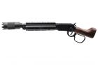 Double Bell Cowboy M1894 Short Type w/ Compensator Real Wood Stock Ejection Lever Action Rifle ( CO2 ) ( 6mm Version )