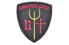 Gonna Face Justice Navy Seals Trident Patch ( BK ) ( Free Shipping )